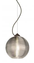 Besa Lighting 1KX-461602-LED-BR - Besa Kristall 8 Pendant Bronze Smoke 1x9W LED