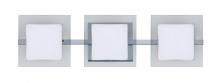 Besa Lighting 3WS-773539-CR - Besa Wall Alex Chrome Opal/Clear 3x50W G9