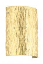 Besa Lighting 7090GF-SN - Besa Wall Tamburo Stone Satin Nickel Stone Gold Foil 1x75W Medium Base