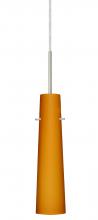 Besa Lighting B-567480-SN - Besa Camino Pendant For Multiport Canopy Satin Nickel Amber Matte 1x40W Halogen