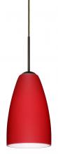 Besa Lighting J-1511RM-LED-BR - Besa Riva 9 LED Pendant J Ruby Matte Bronze 1x9W LED