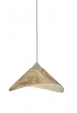 Besa Lighting RXP-191383-SN - Besa Pendant Hoppi Satin Nickel Mocha 1x50W Halogen