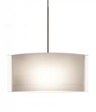 Besa Lighting 1XC-673006-BR - Besa Jodi Pendant 1xc Opal Glossy Bronze 1x50W Halogen