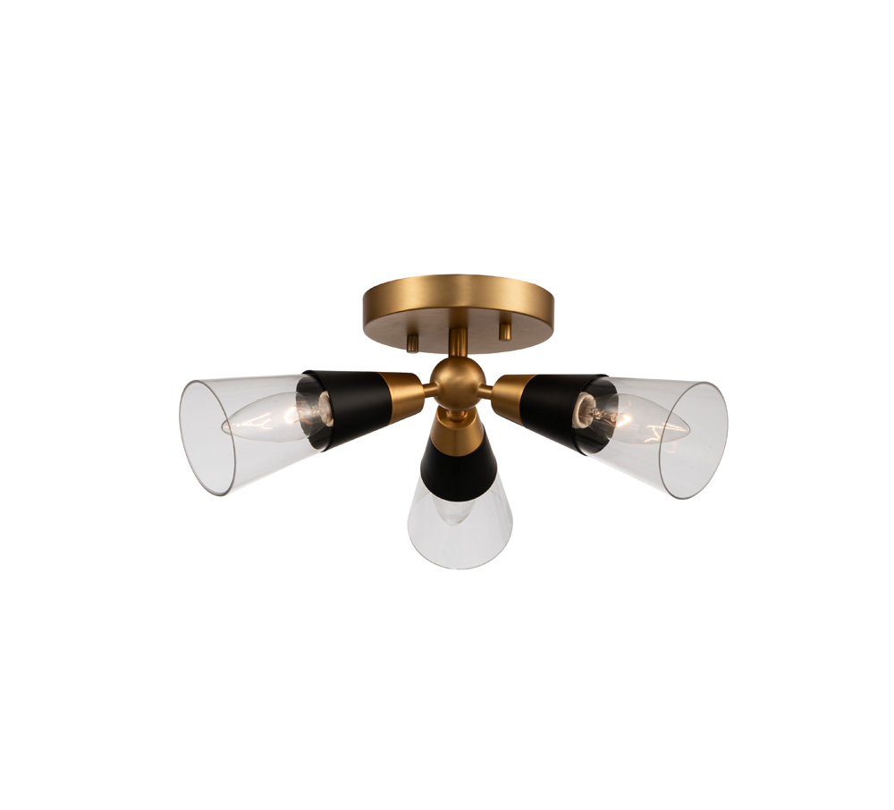 Ponti 3 Light Semi Flush