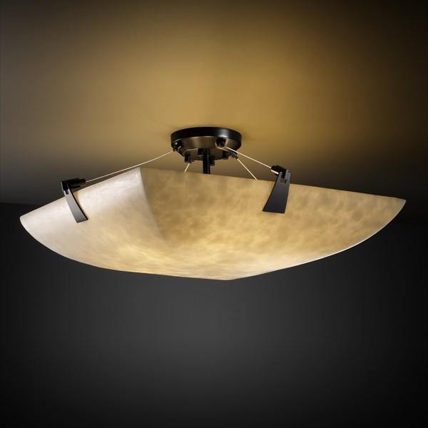 18" LED Semi-Flush Bowl w/ Tapered Clips