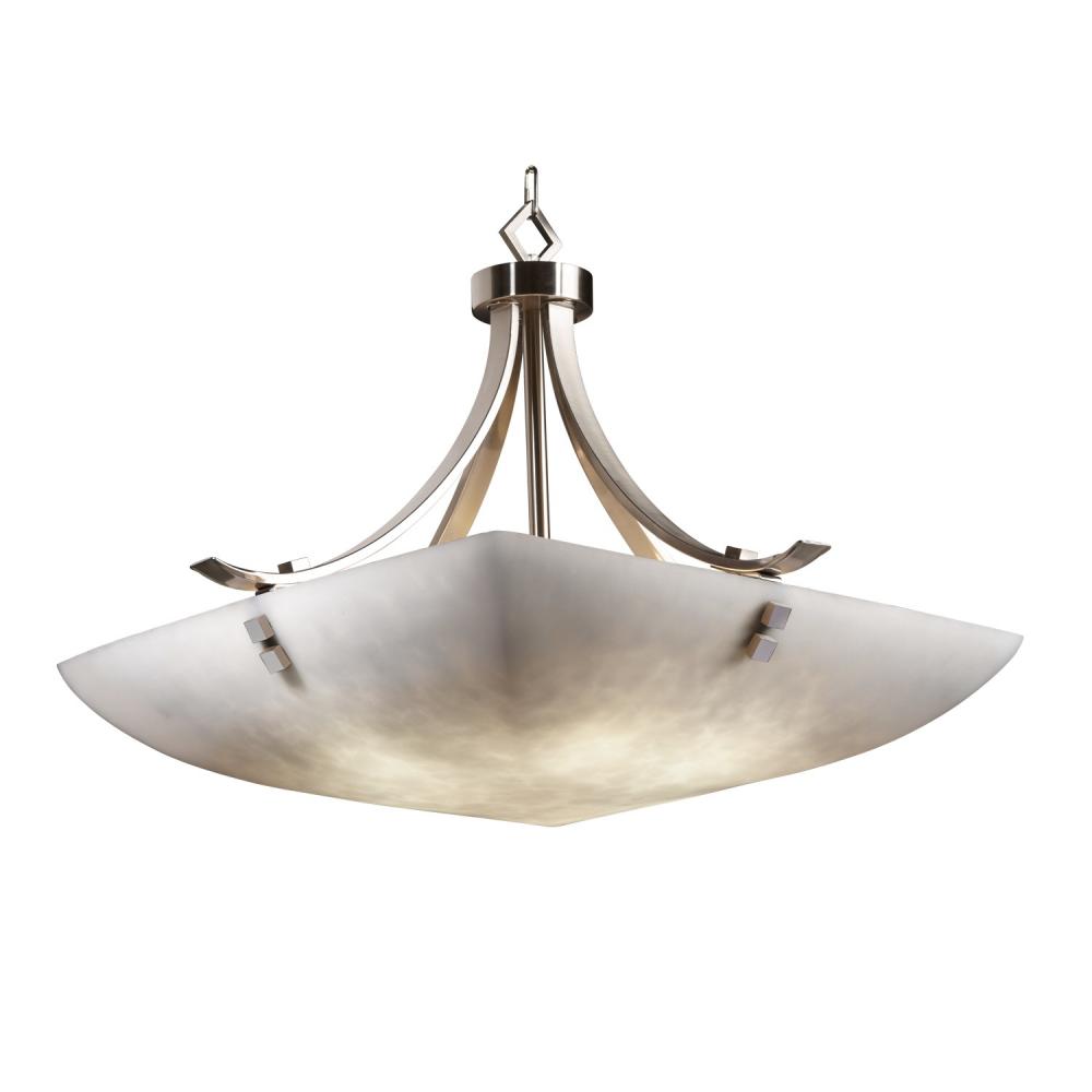 24" Pendant Bowl - Flat Bars w/ Finials