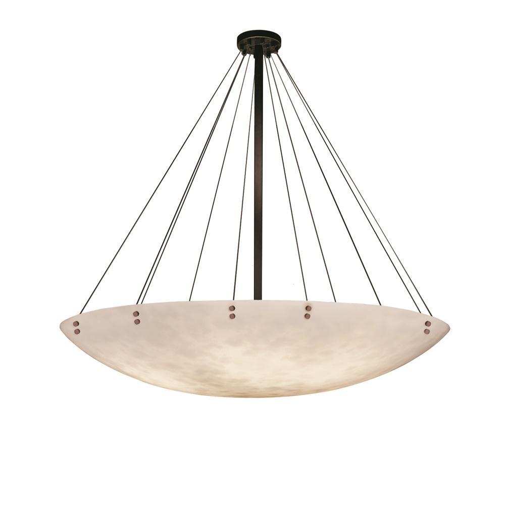 72" Round LED Pendant Bowl w/ Finials