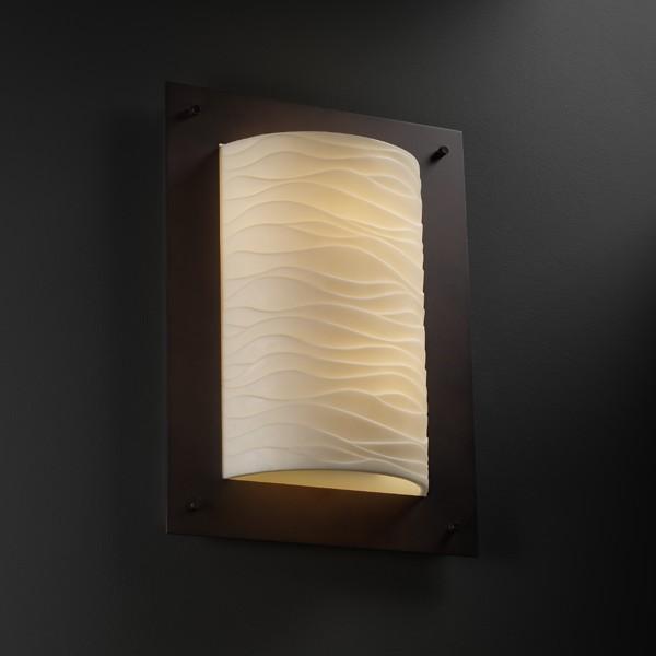 Framed Rectangle 4-Sided Wall Sconce (ADA)