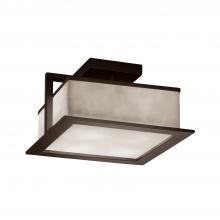 Justice Design Group CLD-7517W-DBRZ - Laguna 12" LED Outdoor Flush-Mount