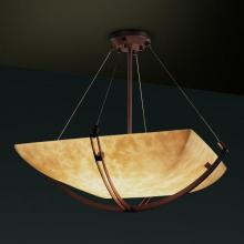 Justice Design Group CLD-9724-25-DBRZ-LED-6000 - 36" Pendant Bowl w/ Crossbar