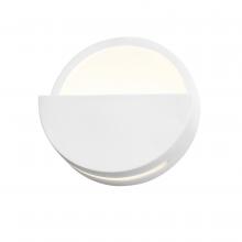 Justice Design Group CER-5615-WHT - ADA Dome LED Wall Sconce (Open Top)