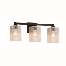 Justice Design Group FSN-8433-15-SEED-MBLK - Regency 3-Light Bath Bar