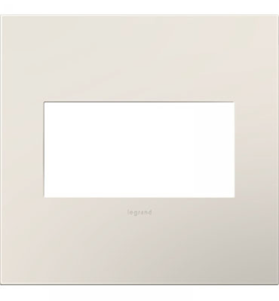 adorne? Satin Light Almond Two-Gang Screwless Wall Plate