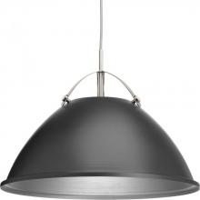 Progress P500053-143 - Tre Collection One-Light Graphite Graphite Metal Shade Coastal Pendant Light