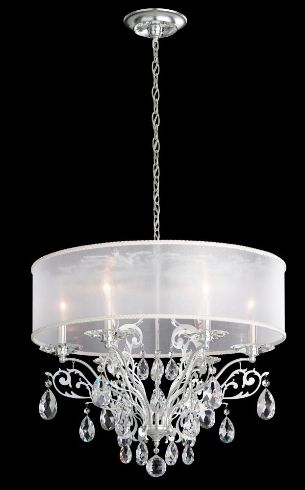 Filigrae 6 Light 120V Chandelier in Etruscan Gold with Heritage Handcut Crystal