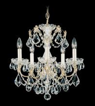 Schonbek 1870 1704-51 - Century 5 Light 120V Chandelier in Black with Heritage Handcut Crystal