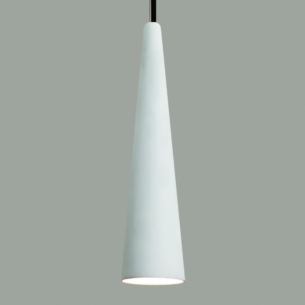 Iconic Mini Pendant : Straw (Black Cord & Canopy)