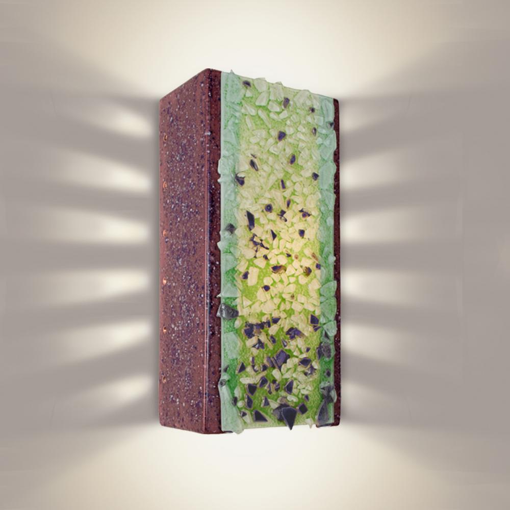 Rocky Wall Sconce Plum Jam and Multi Lime