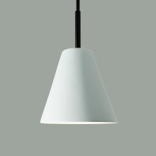 A-19 MP15-MB1-BCC - Strands Mini Pendant: Ivory Black Marble (Black Cord & Canopy)