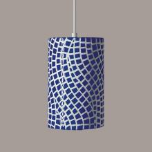 A-19 PM20302-CB-WCC-1LEDE26 - Channels Pendant Cobalt Blue (White Cord & Canopy)