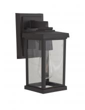 Craftmade ZA2404-BZ-C - Resilience 1 Light Small Outdoor Wall Lantern in Bronze, Clear Lens