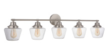 Craftmade 19548BNK5 - Essex 5 Light Vanity in Brushed Polished Nickel