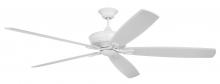 Craftmade SNT72MWW5 - 72" Santori Indoor/Outdoor (Damp) in Matte White w/ White Blades