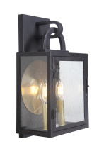 Craftmade ZA1612-TB - Wolford 2 Light Medium Outdoor Wall Mount in Textured Black