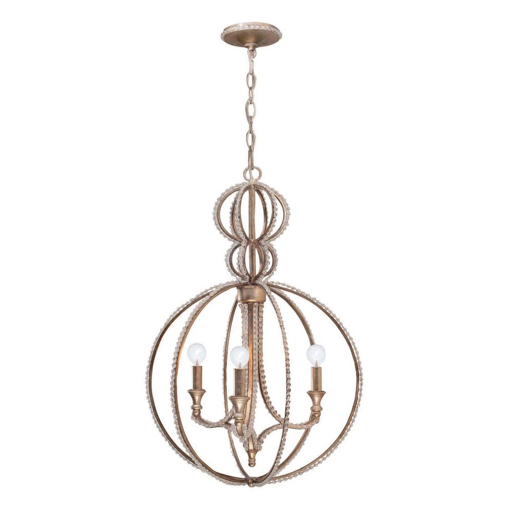 Garland 3 Light Distressed Twilight Chandelier