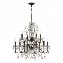 Crystorama 3029-EB-CL-SAQ - Butler 12 Light Spectra Crystal English Bronze Chandelier