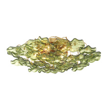 Crystorama ESM-4000-AG-GR - Esme 22.5'' Aged Brass Semi Flush Mount
