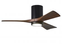 Matthews Fan Company IR3HLK-BK-WA-42 - Irene - 3HLK - Matte Black - Walnut Tone Blades - 42" Blades