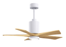 Matthews Fan Company PA5-WH-LM-42 - Patricia-5 - 42" Five Blade Ceiling Fan - 5CCT Integrated LED - Gloss White Finish