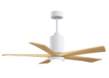 Matthews Fan Company PA5-WH-LM-52 - Patricia-5 - 52" Five Blade Ceiling Fan - 5CCT Integrated LED - Gloss White Finish