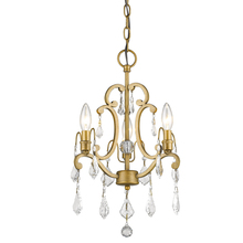 Acclaim Lighting IN11355AG - Claire 3-Light Convertible Semi-Flush Pendant