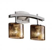 Justice Design Group FSN-8592-10-OPAL-MBLK - Archway 2-Light Bath Bar