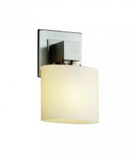 Justice Design Group FSN-8707-30-WEVE-MBLK - Aero ADA 1-Light Wall Sconce (No Arms)