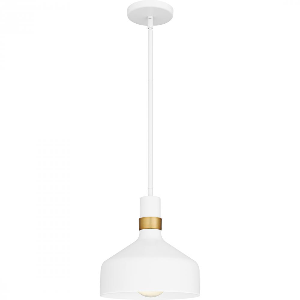 Arbor 1-Light Matte White Mini Pendant