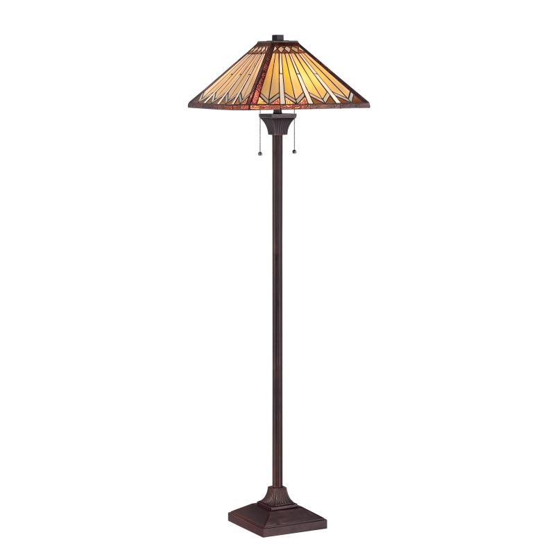 Two Light Bronze Floor Lamp