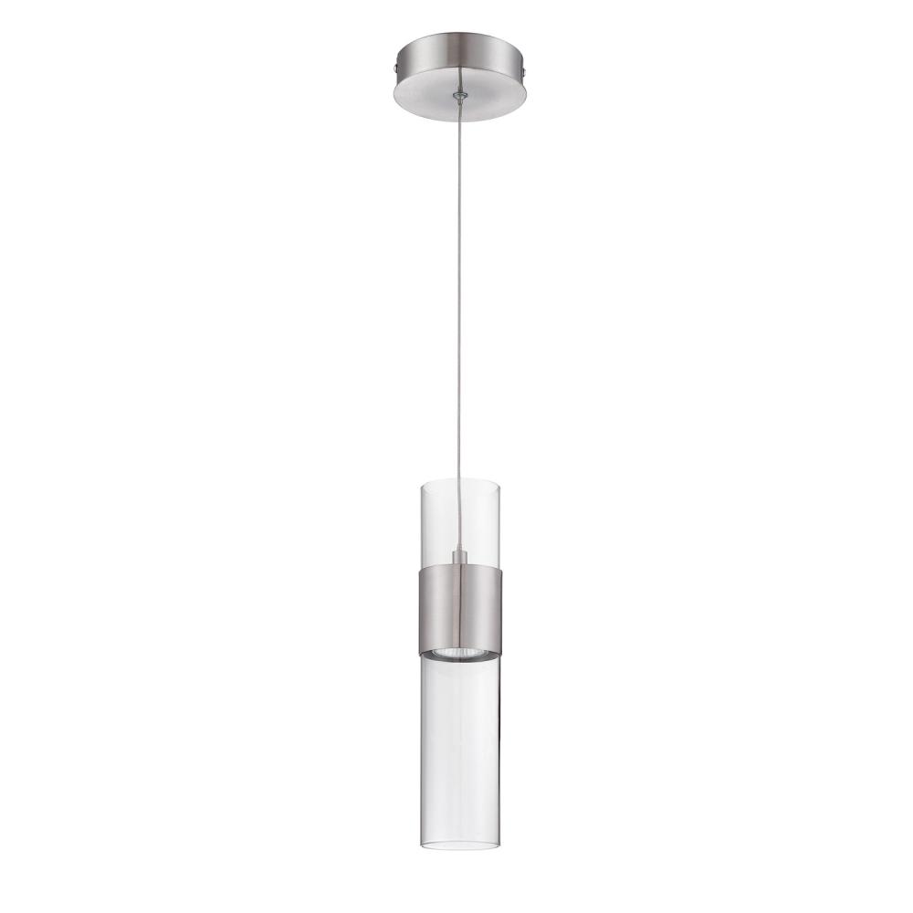 LOLA series 1-Light Satin Nickel GU-10 Pendant