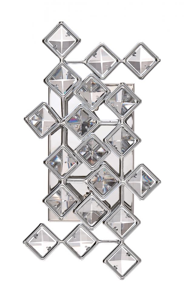 MILANO series 2-Light Chrome Wall Sconce