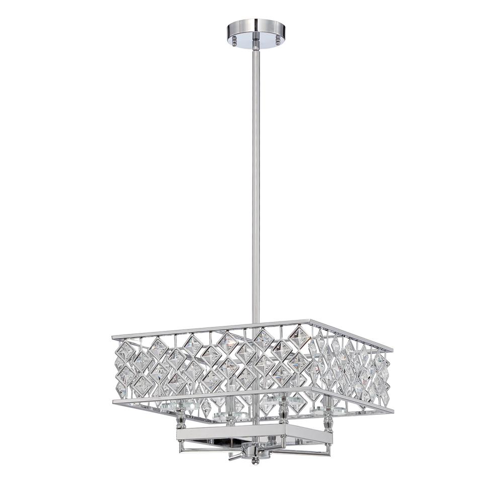 MILANO series 4-Light Chrome Pendant