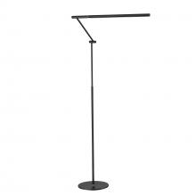 Kendal FL6701-BLK - Deca Black Floor Lamp