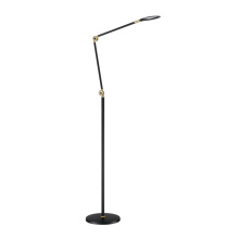Kendal FL6901-BLK/BRS - Ican Black & Brass Floor Lamp