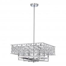 Kendal PF60-8L21-CH - MILANO series 8-Light 21" Chrome Pendant