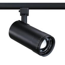Kendal TLED-83-BLK - Trac-Tech 30 Watt Integrated Zoom Lense LED Track Cylinder in A Matte Black Finish
