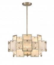 Mariana 250628 - Skyler 6 Light Pendant - Silver Leaf