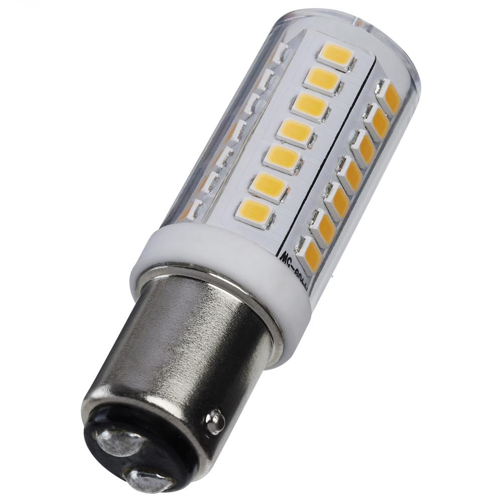 5 Watt T6 LED; Clear Finish; DC Base; 3000K; 120 Volt