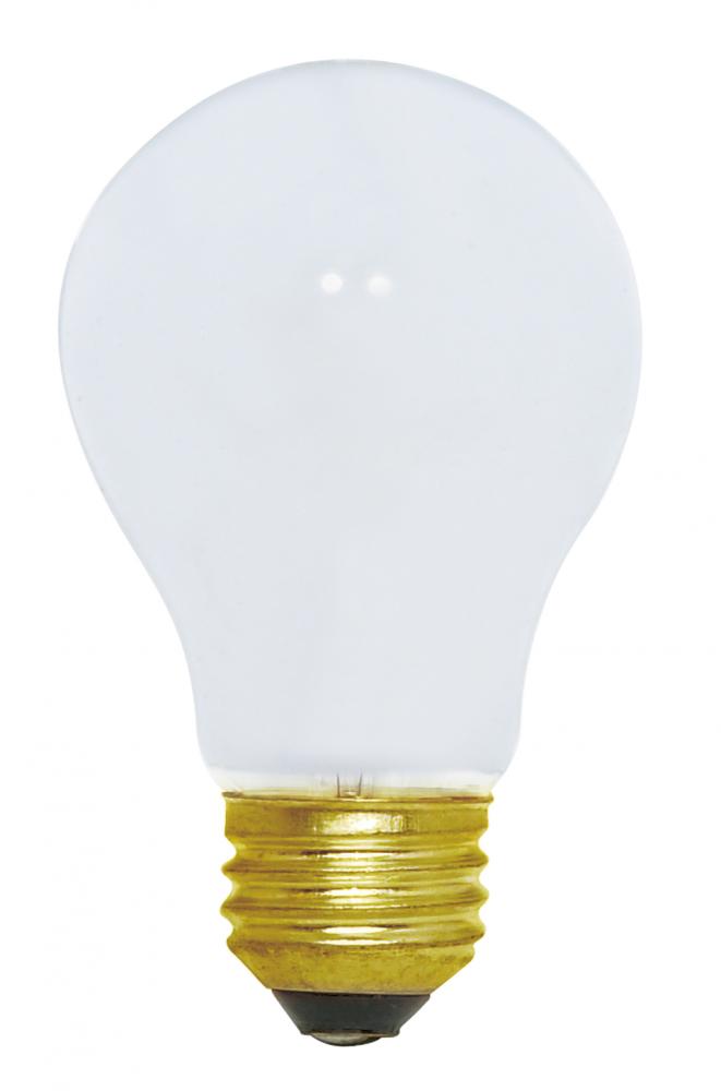 100 Watt A19 Incandescent; White; 1500 Average rated hours; 950 Lumens; Medium base; 120 Volt;