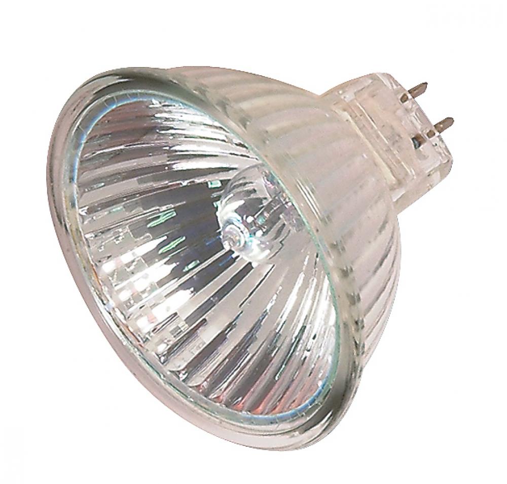 37 Watt; Halogen; MR16; 4000 Average rated hours; Miniature 2 Pin Round base; 12 Volt